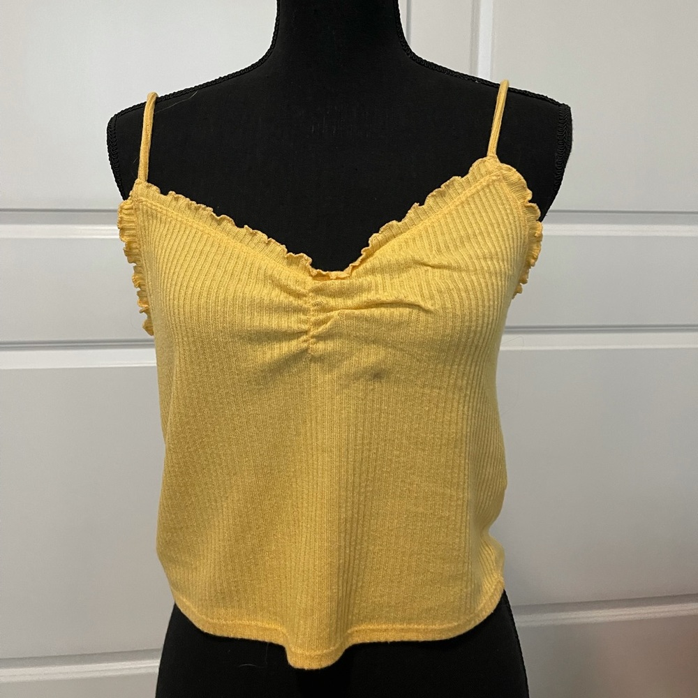 Pacsun Me to We Yellow Crop Top Tank
